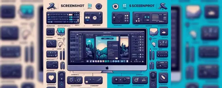 Screenshots on a Laptop